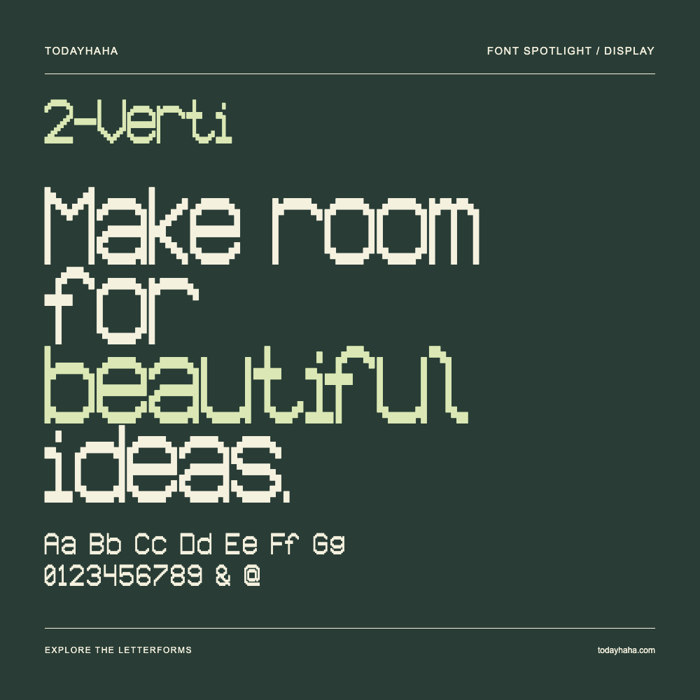 2-Verti — Typografieposter mit Beispieltext