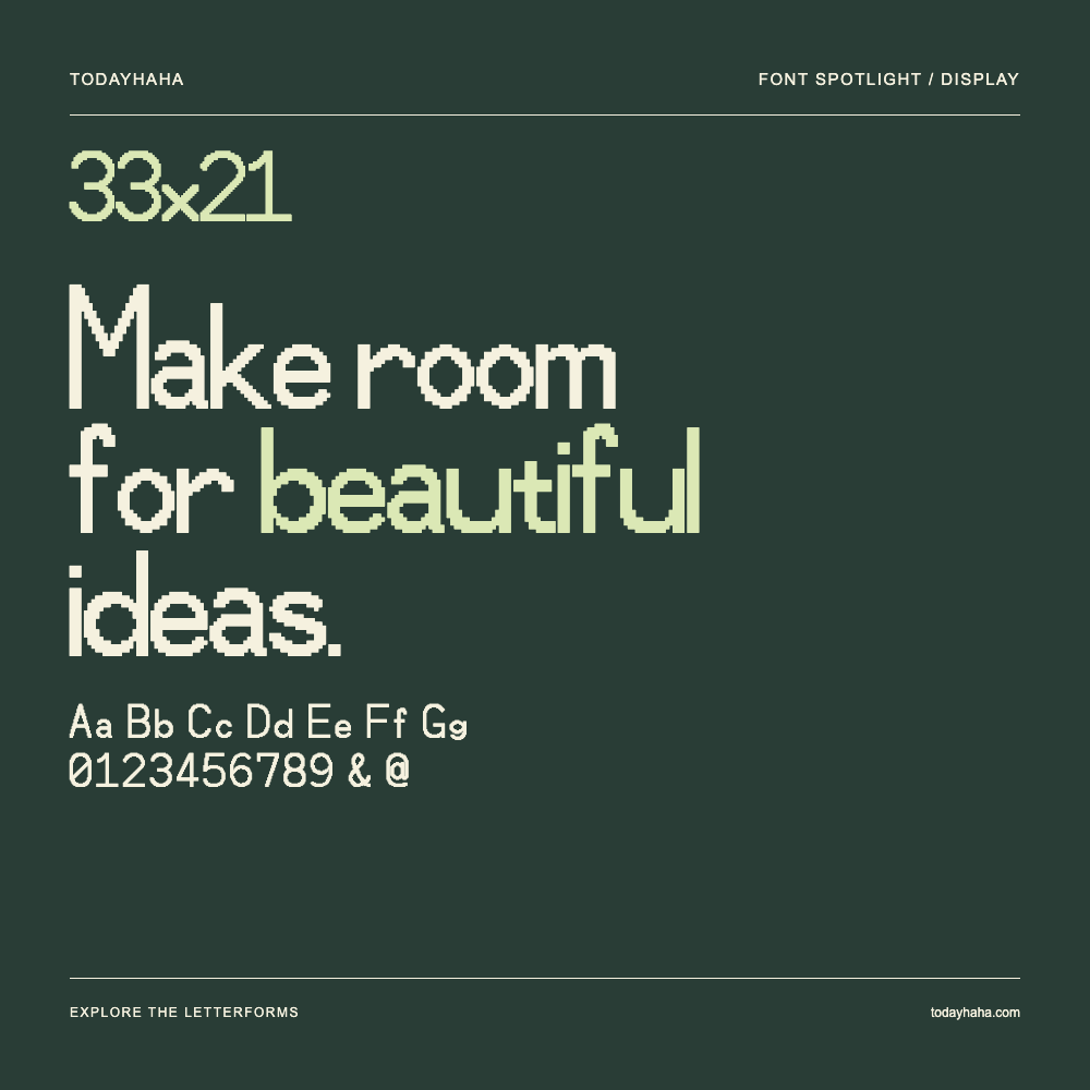 33x21 — Poster tipografico con testo di esempio