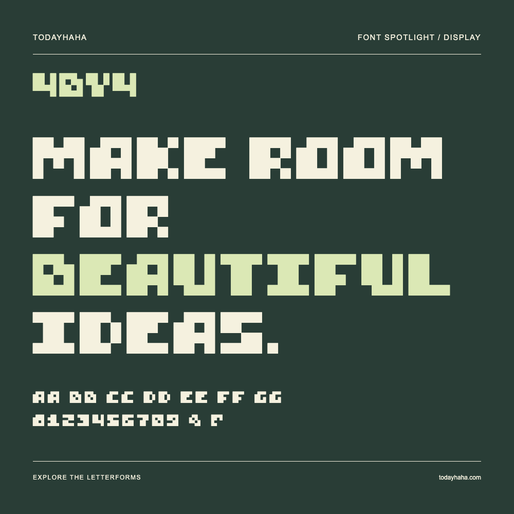 4by4 — Typography poster with sample text