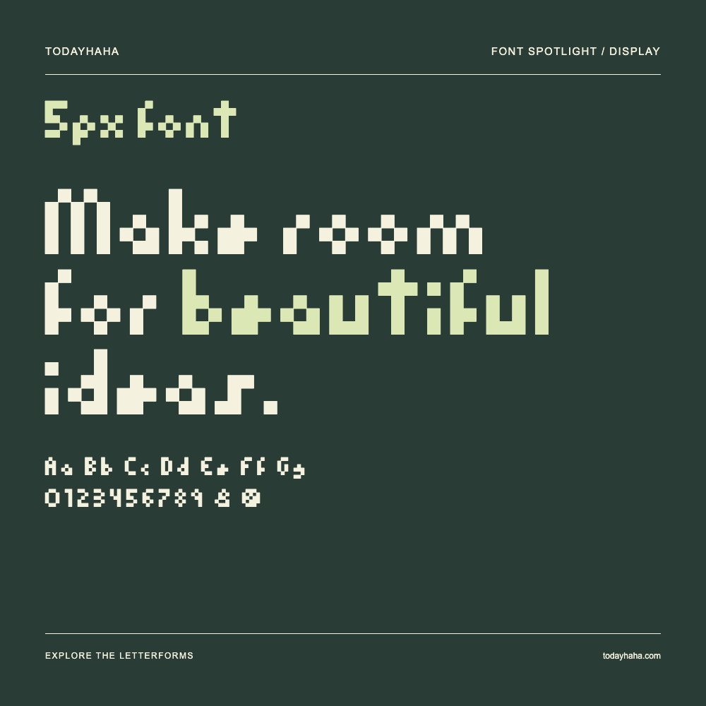 5px font — Typografieposter mit Beispieltext