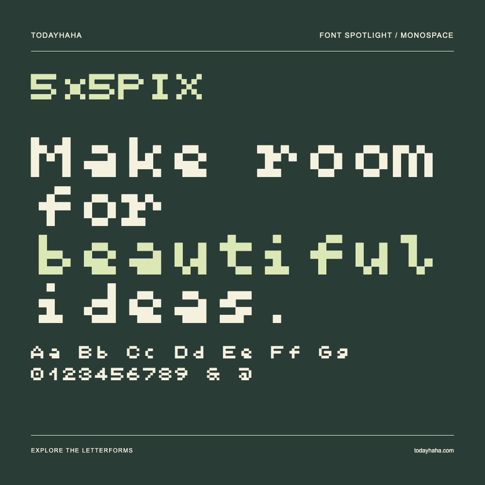 5x5PIX — 字体排版海报：示例文字