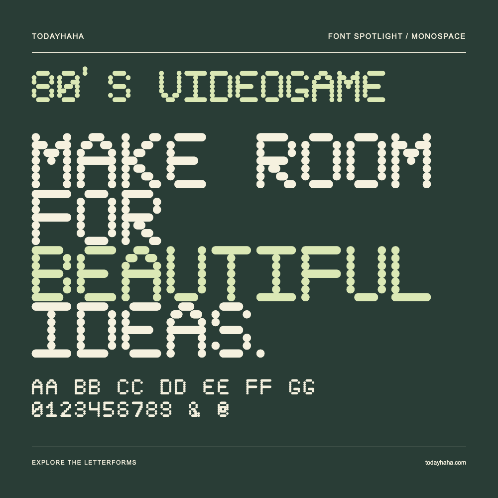 80's Videogame — Affiche typographique avec exemple de texte