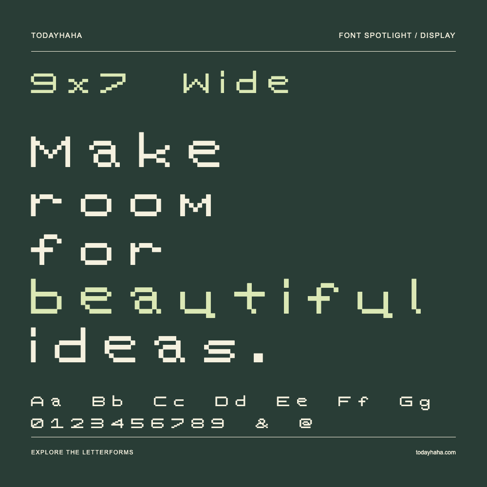 9x7 Wide — Typografieposter mit Beispieltext