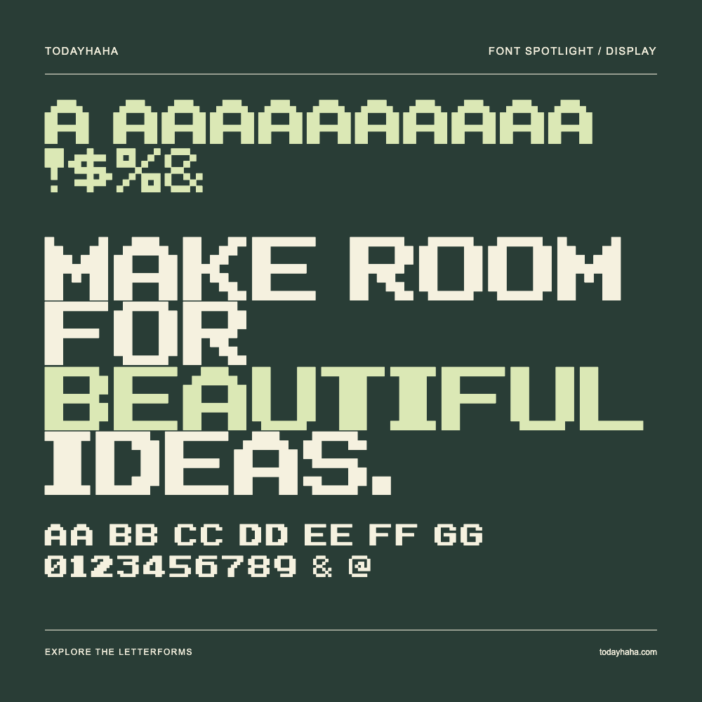 A Aaaaaaaaaa !$%& — Poster tipografico con testo di esempio