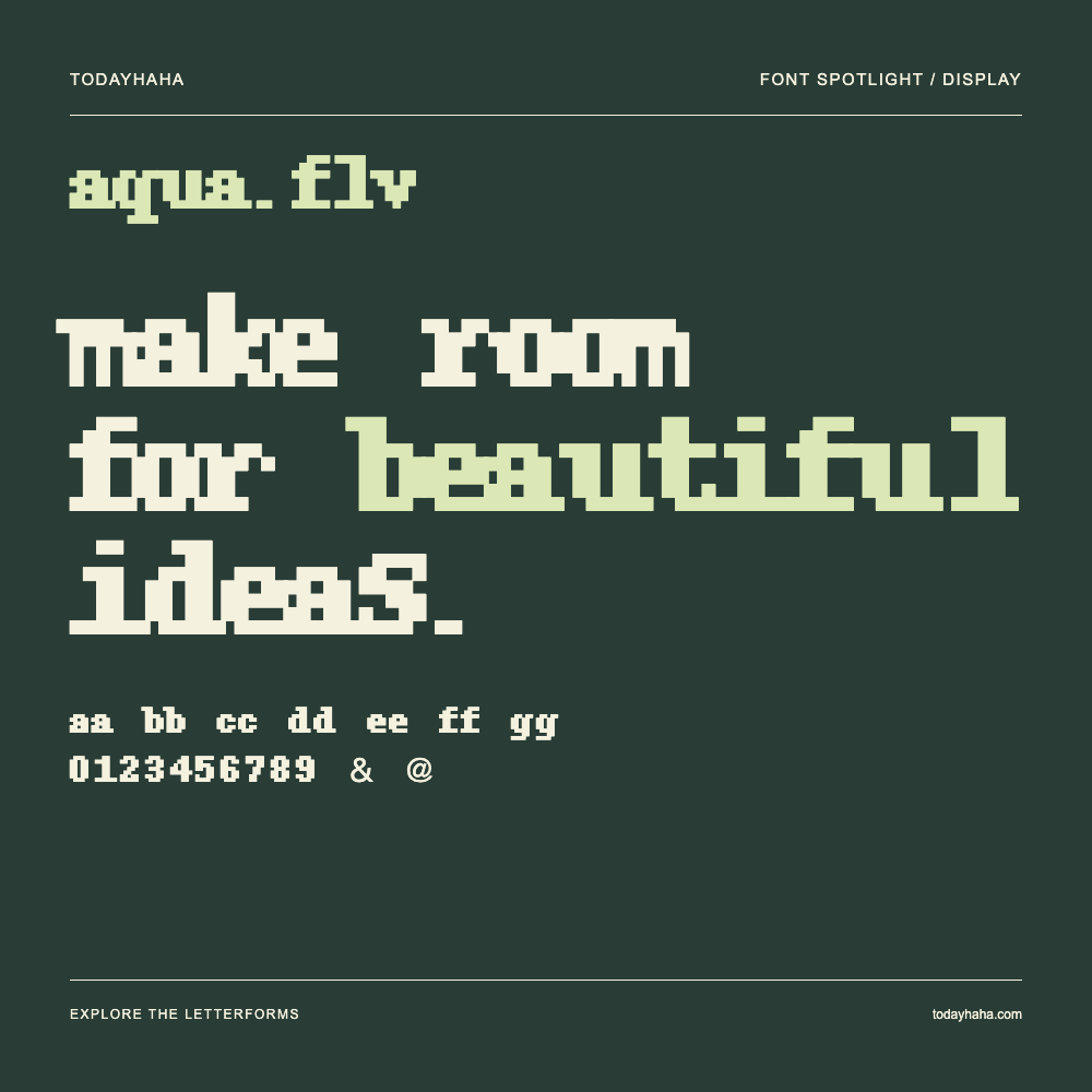 aqua.flv — 字体排版海报：示例文字