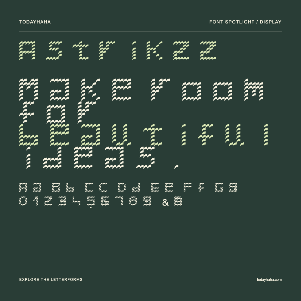 Astrik22 — Poster tipografico con testo di esempio