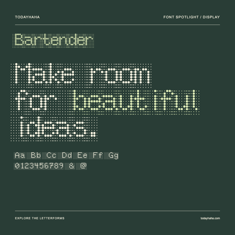 Bartender — Typografieposter mit Beispieltext