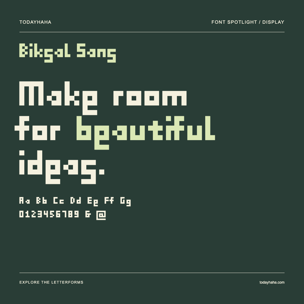 Biksal Sans — Typografieposter mit Beispieltext
