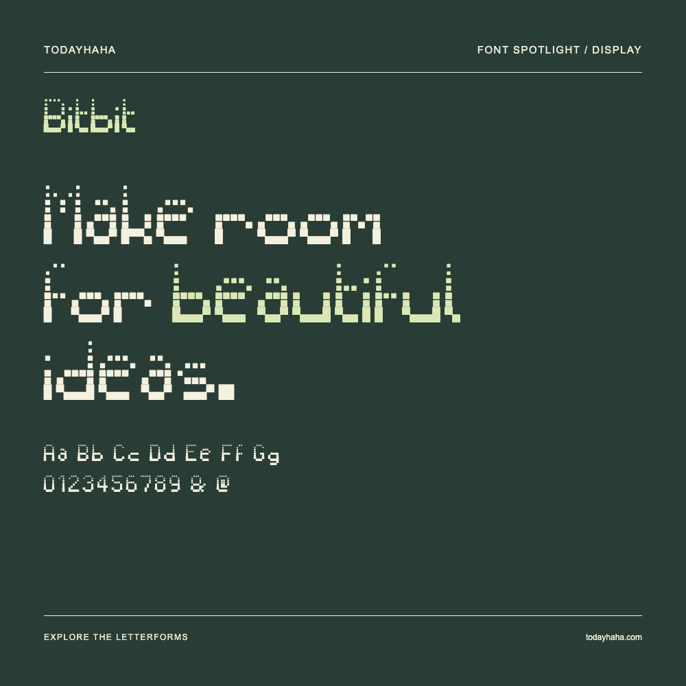 Bitbit — Typografieposter mit Beispieltext