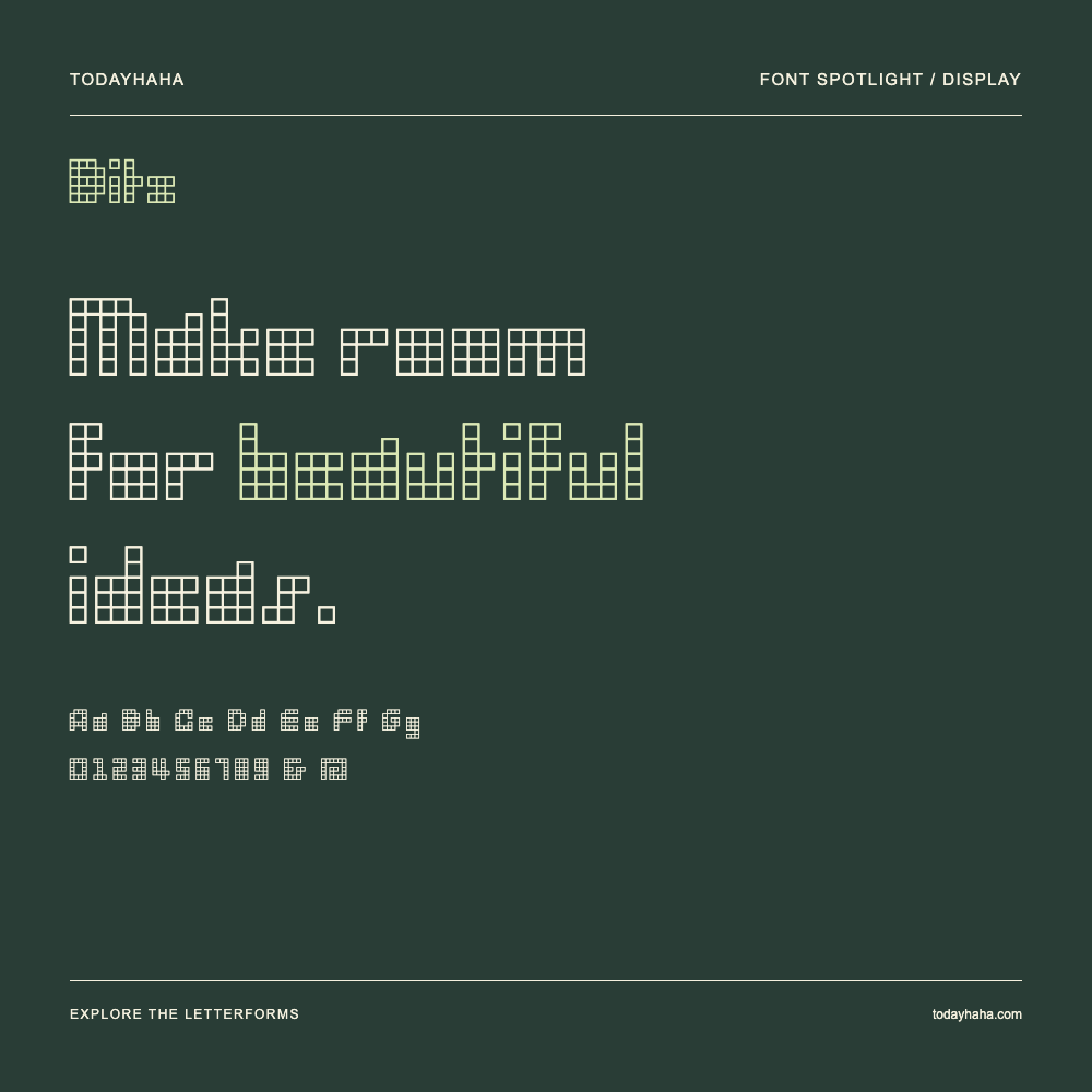 Bitz — Typografieposter mit Beispieltext