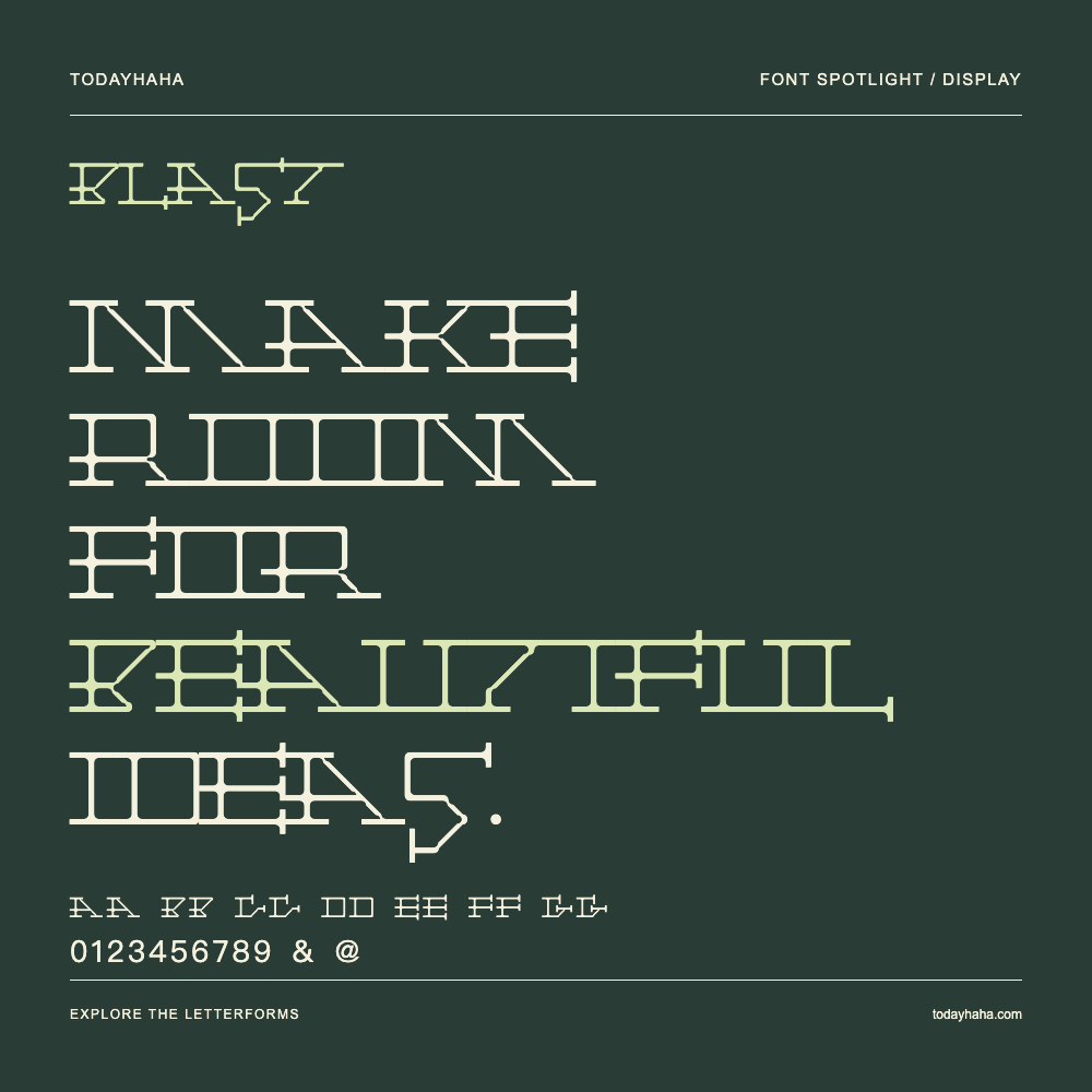 Blast — Typografieposter mit Beispieltext