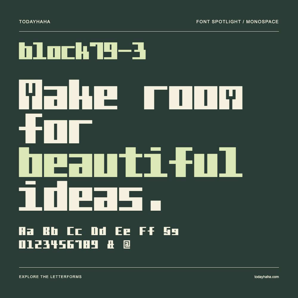 block79-3 — Poster tipografico con testo di esempio