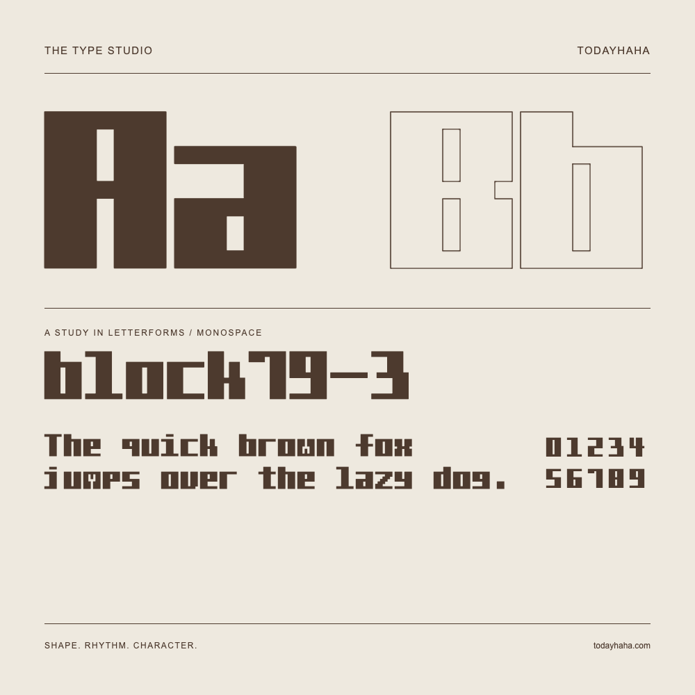 block79-3 — Studio delle lettere con frase e numeri