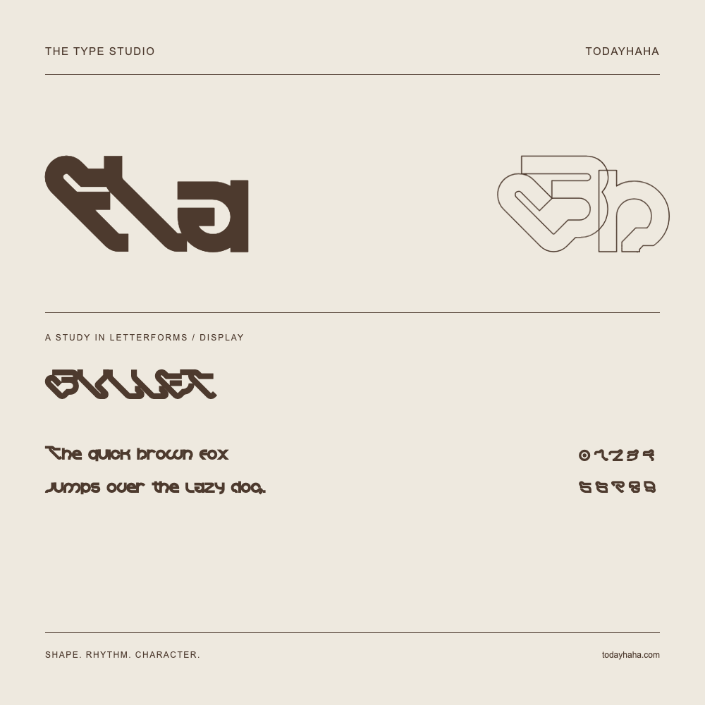 BVLLET — Studio delle lettere con frase e numeri