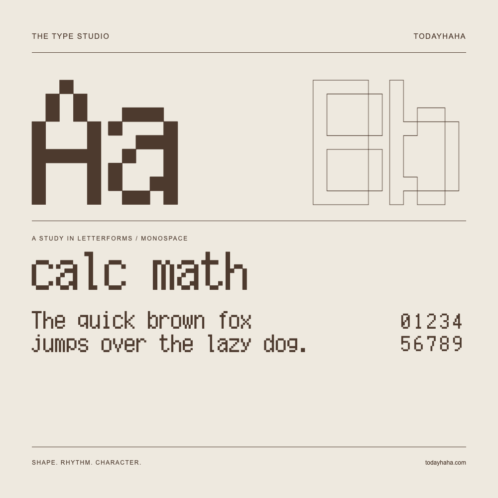 calc math — Estudio de letras con una frase y números