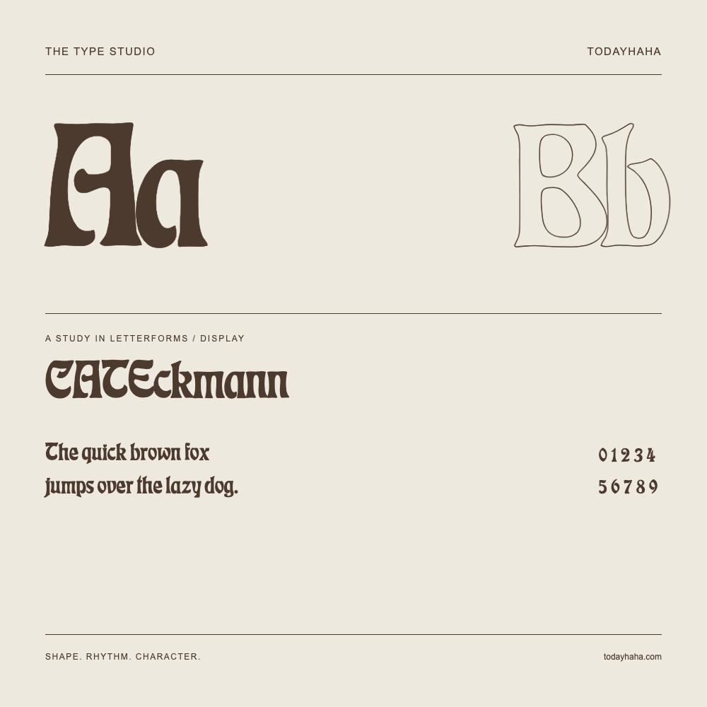 CATEckmann — Étude des lettres avec une phrase et des chiffres