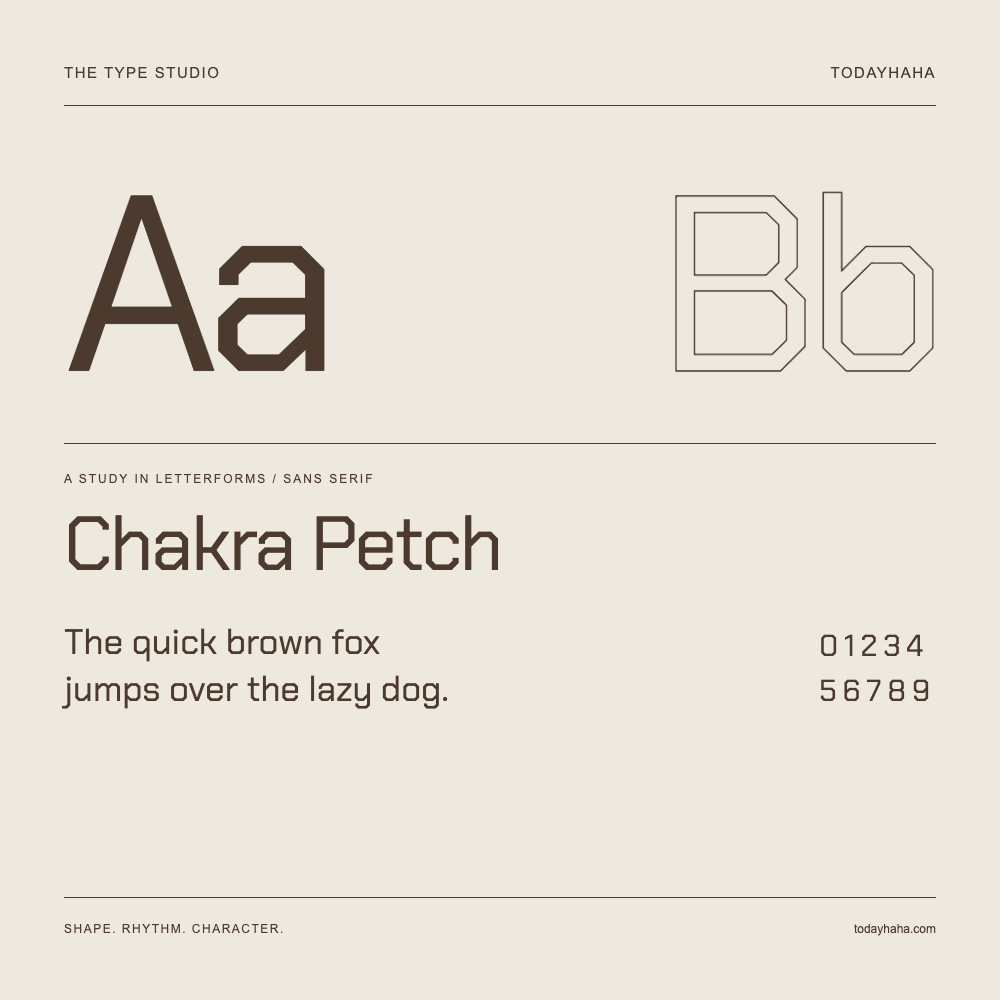 Chakra Petch — Étude des lettres avec une phrase et des chiffres