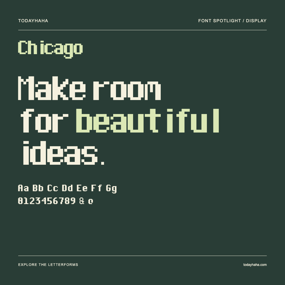 Chicago — Typografieposter mit Beispieltext