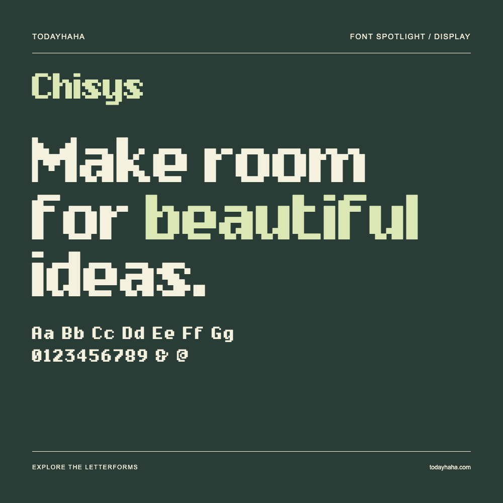 Chisys — Typography poster with sample text