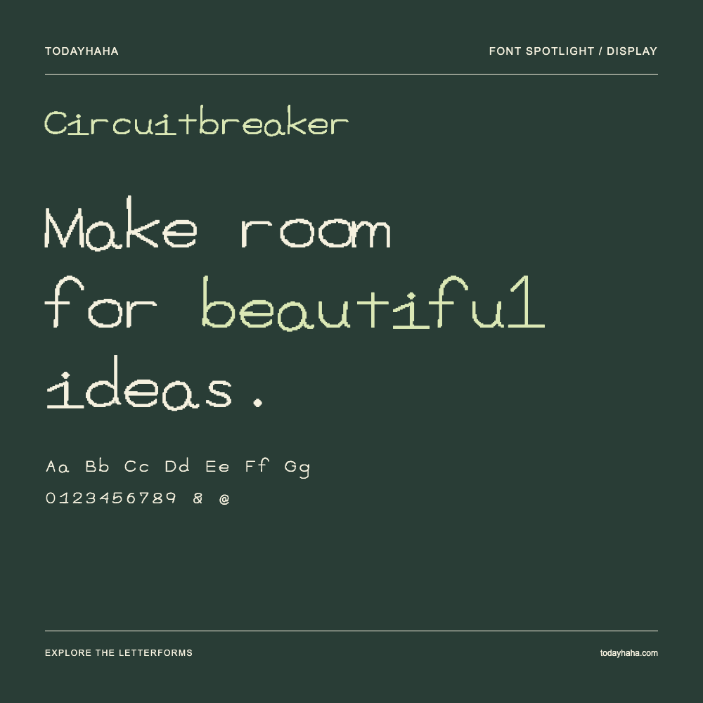 Circuitbreaker — Typography poster with sample text