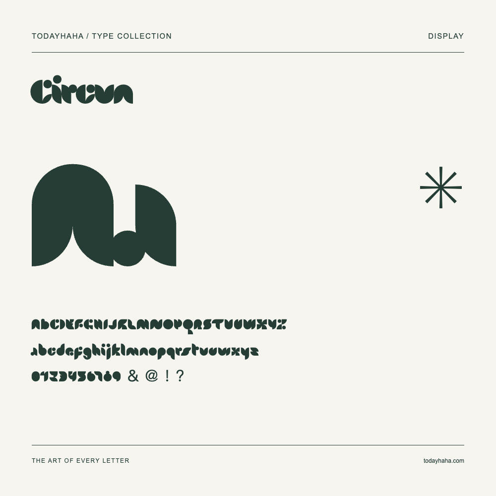 Circun — Muestra de mayúsculas, minúsculas y números