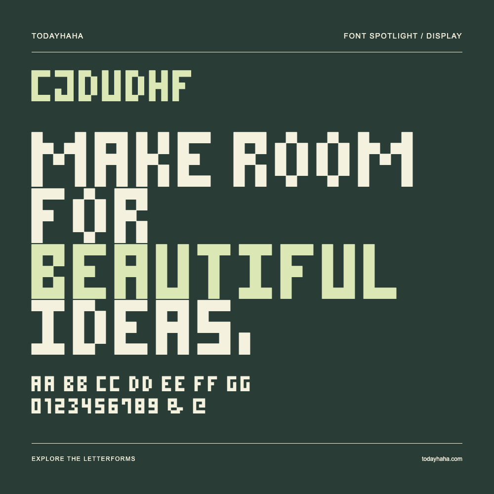 CJDUDHF — Poster tipografico con testo di esempio