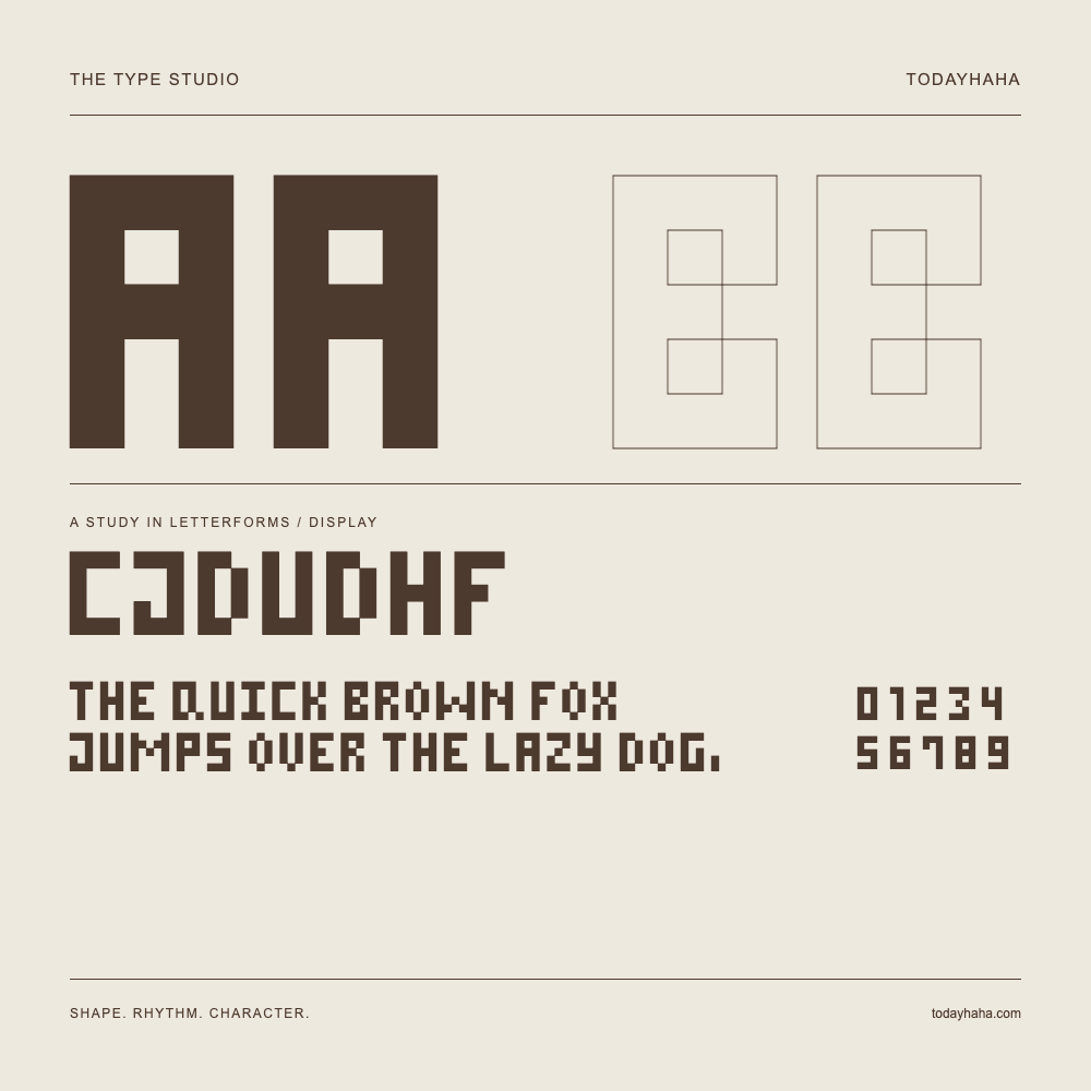 CJDUDHF — Studio delle lettere con frase e numeri