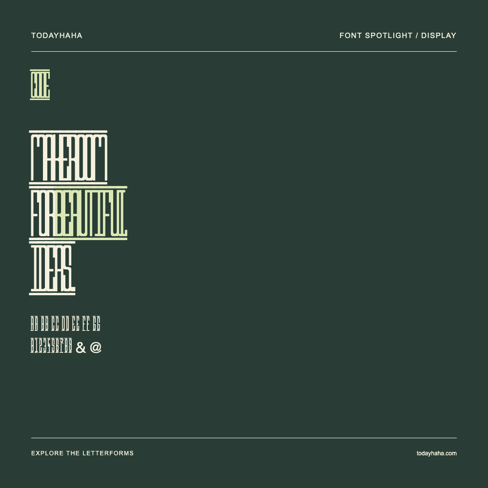 Code — Typografieposter mit Beispieltext