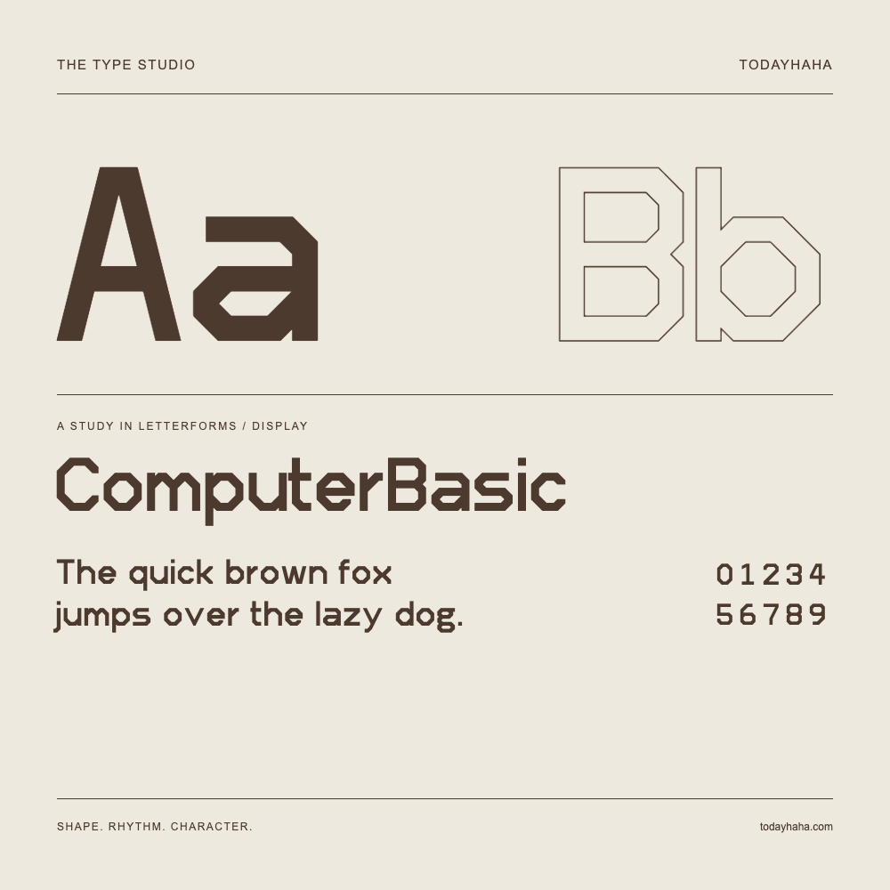 ComputerBasic — Estudio de letras con una frase y números