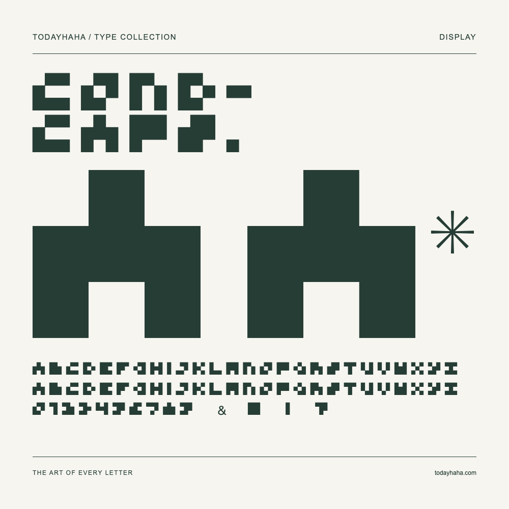 Cond-Caps. — Font specimen with uppercase and lowercase letters and numbers