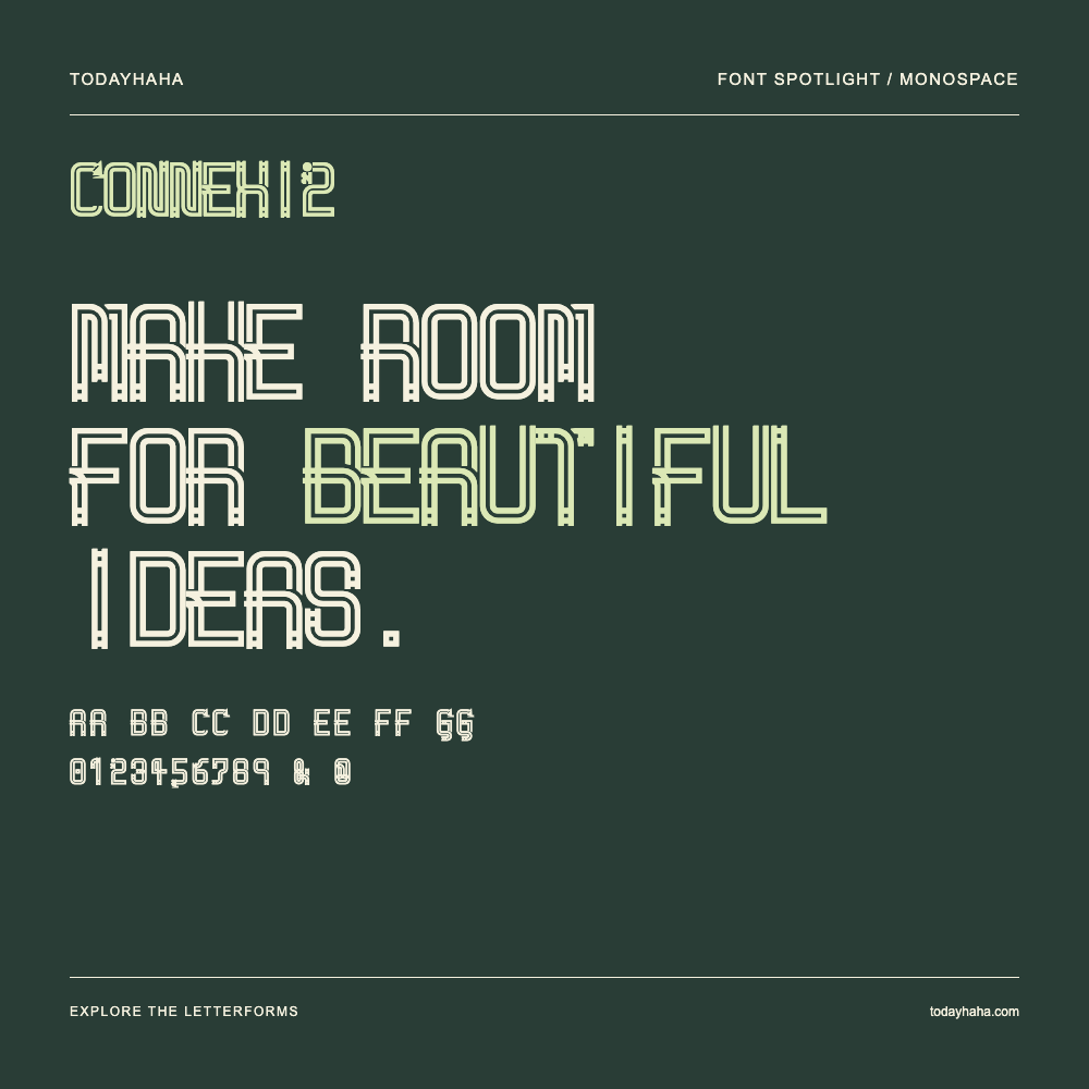 Connexi2 — Typography poster with sample text