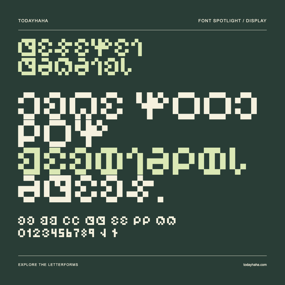 Deseret Digital — Pôster tipográfico com texto de exemplo
