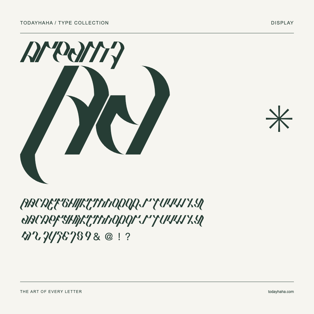 Dream3 — Amostra com letras maiúsculas, minúsculas e números