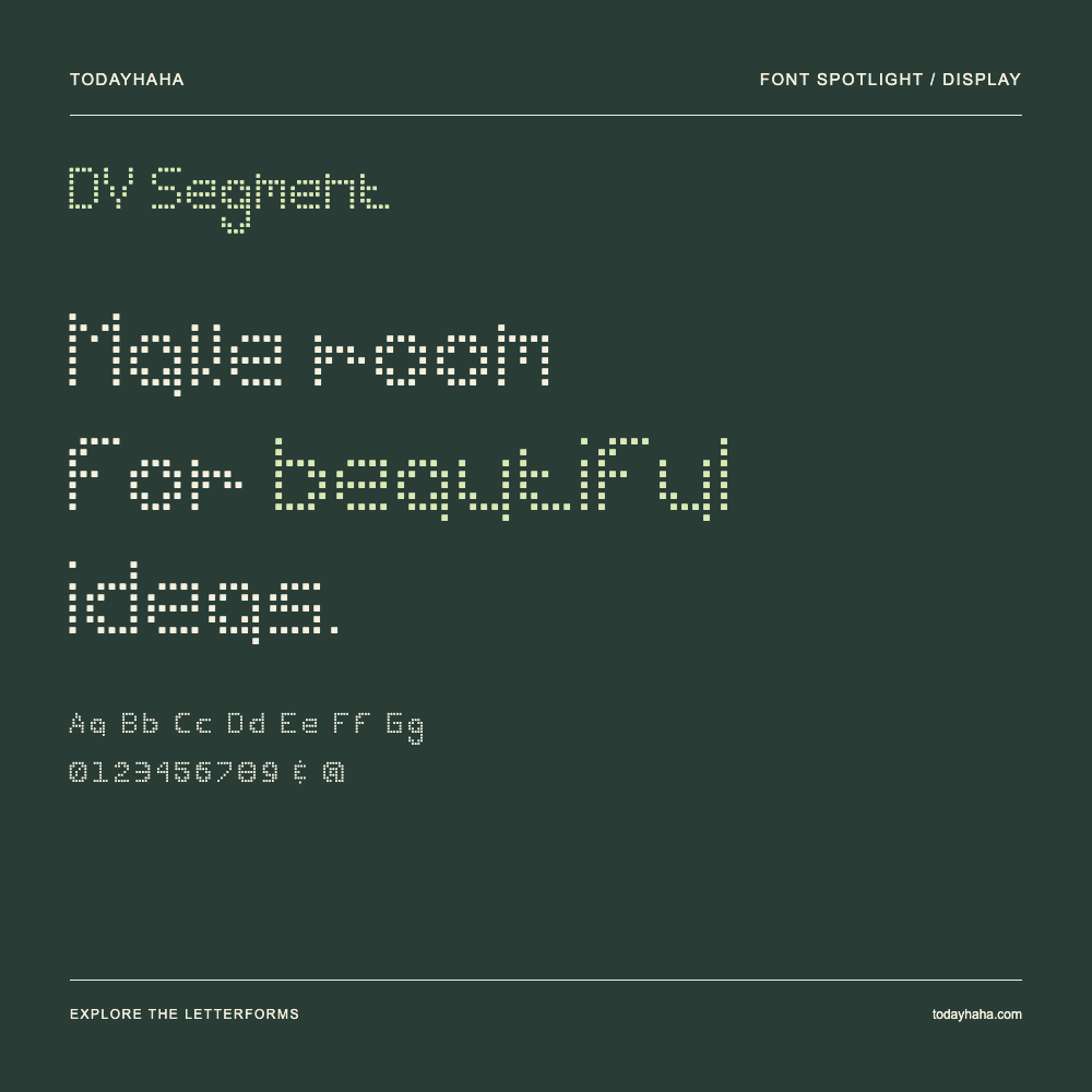 DV Segment — Typography poster with sample text