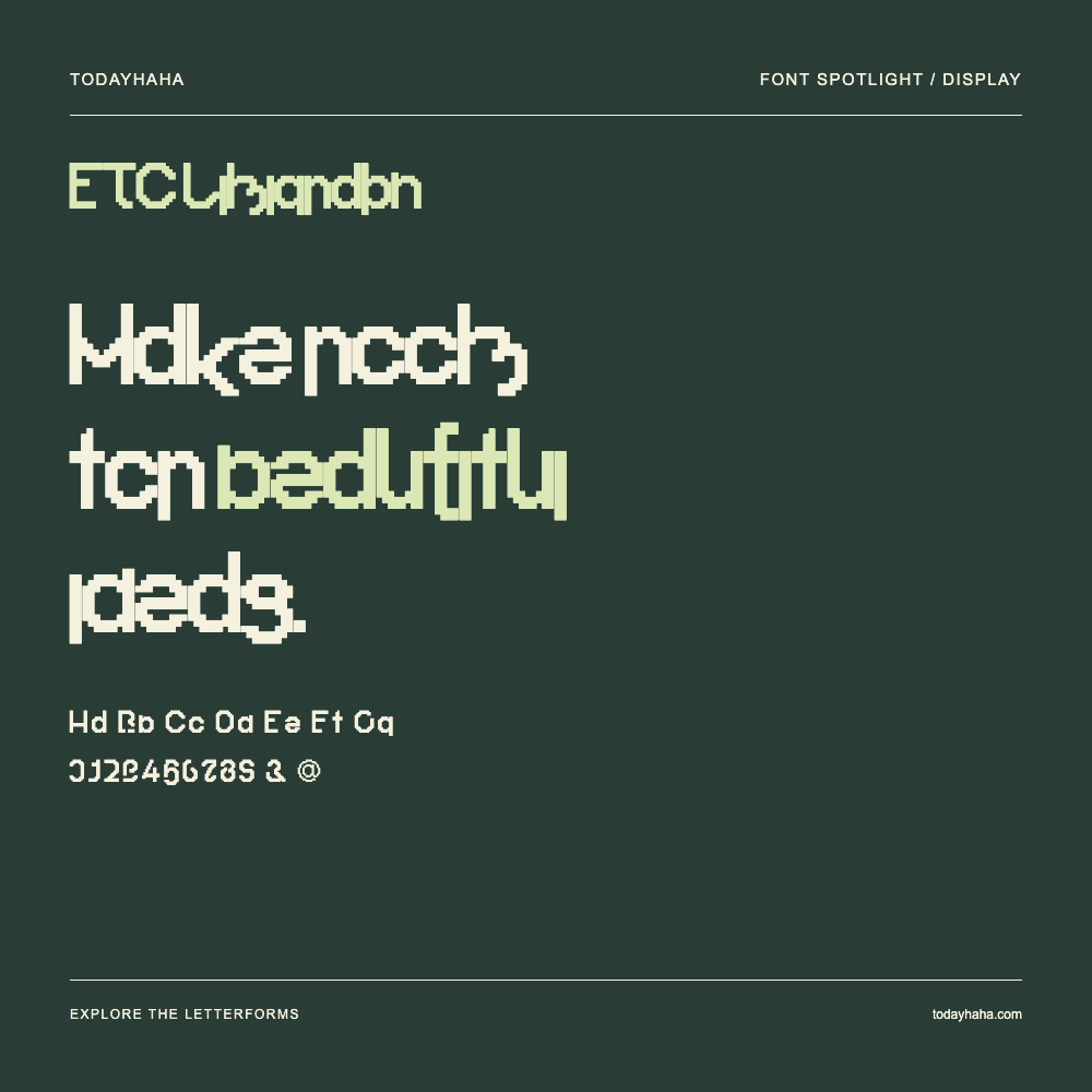 ETC Limigraph — Typografieposter mit Beispieltext