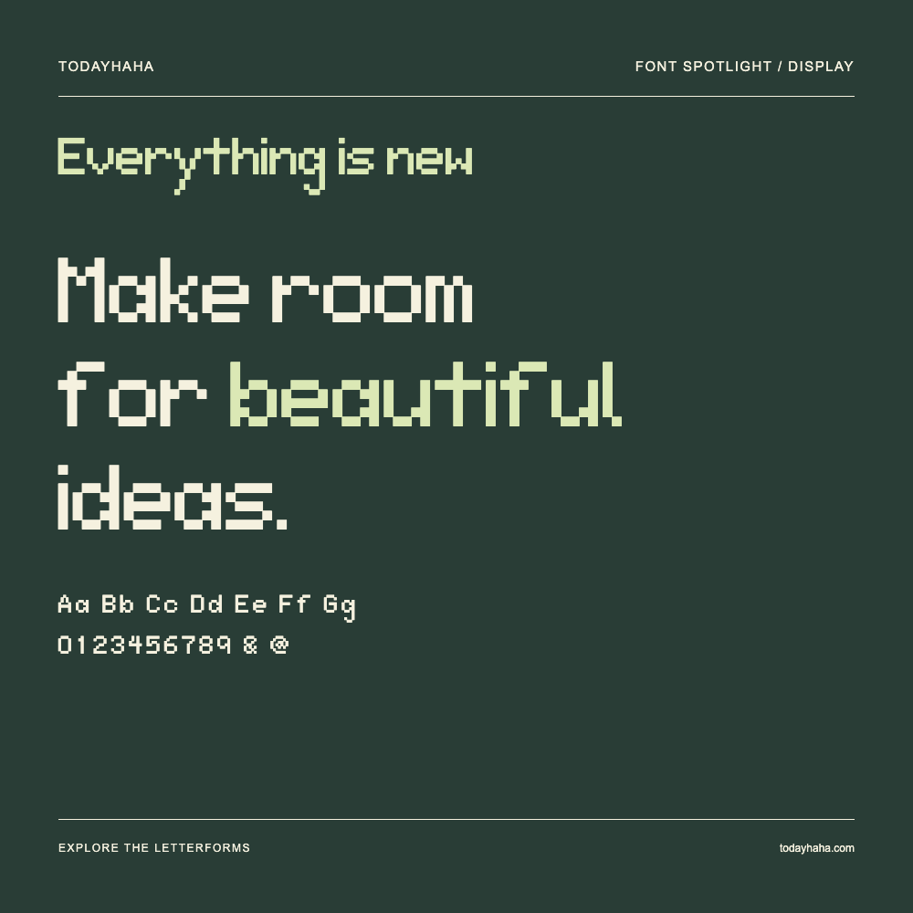 Everything is new — Typography poster with sample text
