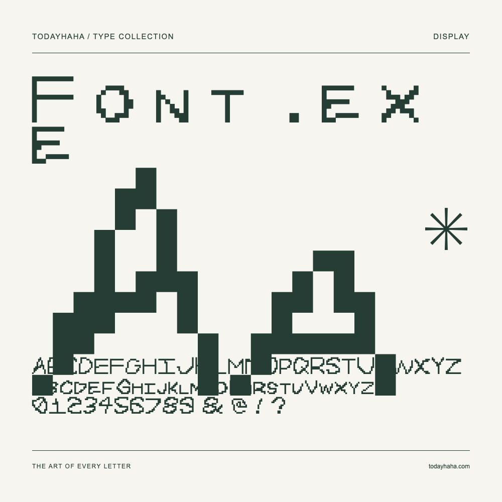 F o n t . e x e — Schriftmuster mit Großbuchstaben, Kleinbuchstaben und Ziffern