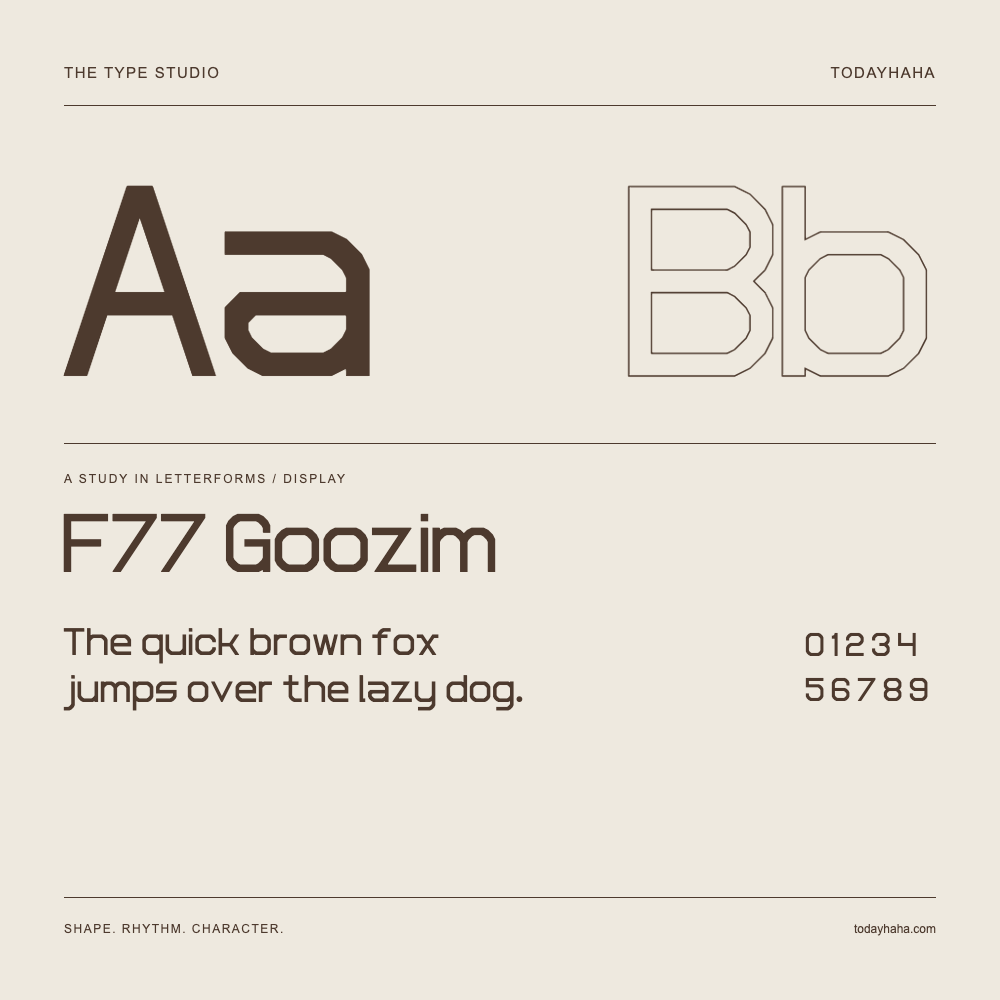F77 Goozim — Étude des lettres avec une phrase et des chiffres