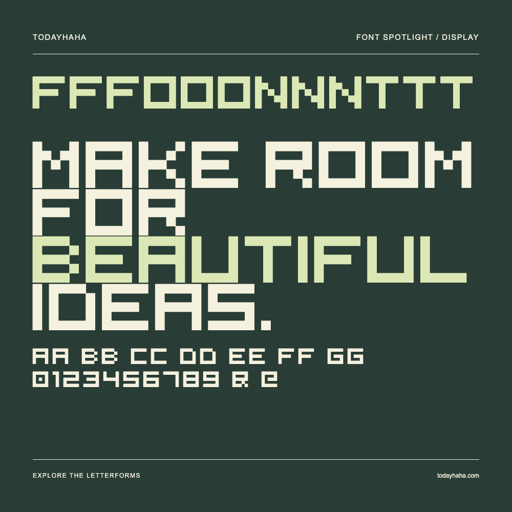 FFFooonnnttt — Typografieposter mit Beispieltext