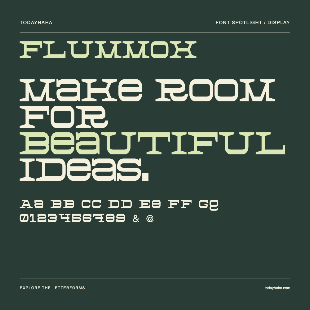 Flummox — Typografieposter mit Beispieltext