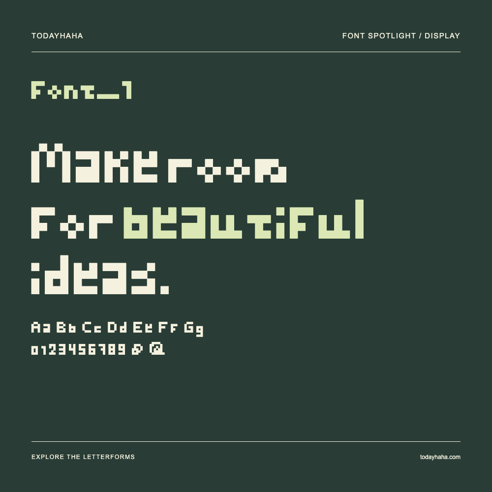 font_1 — Typografieposter mit Beispieltext