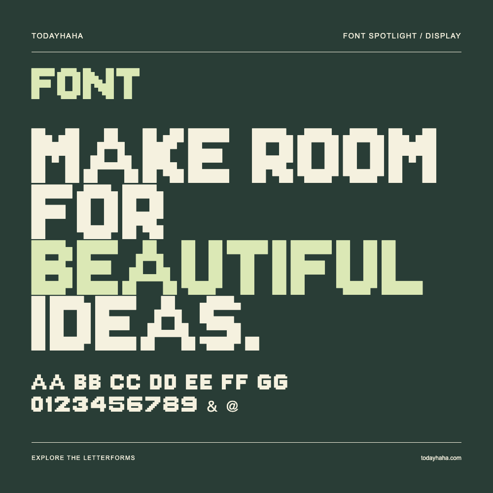 Font — Typografieposter mit Beispieltext