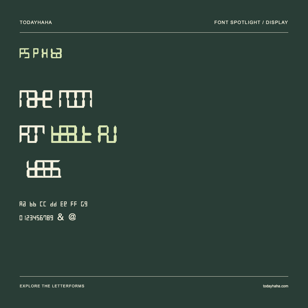 FS Pixital — Typography poster with sample text