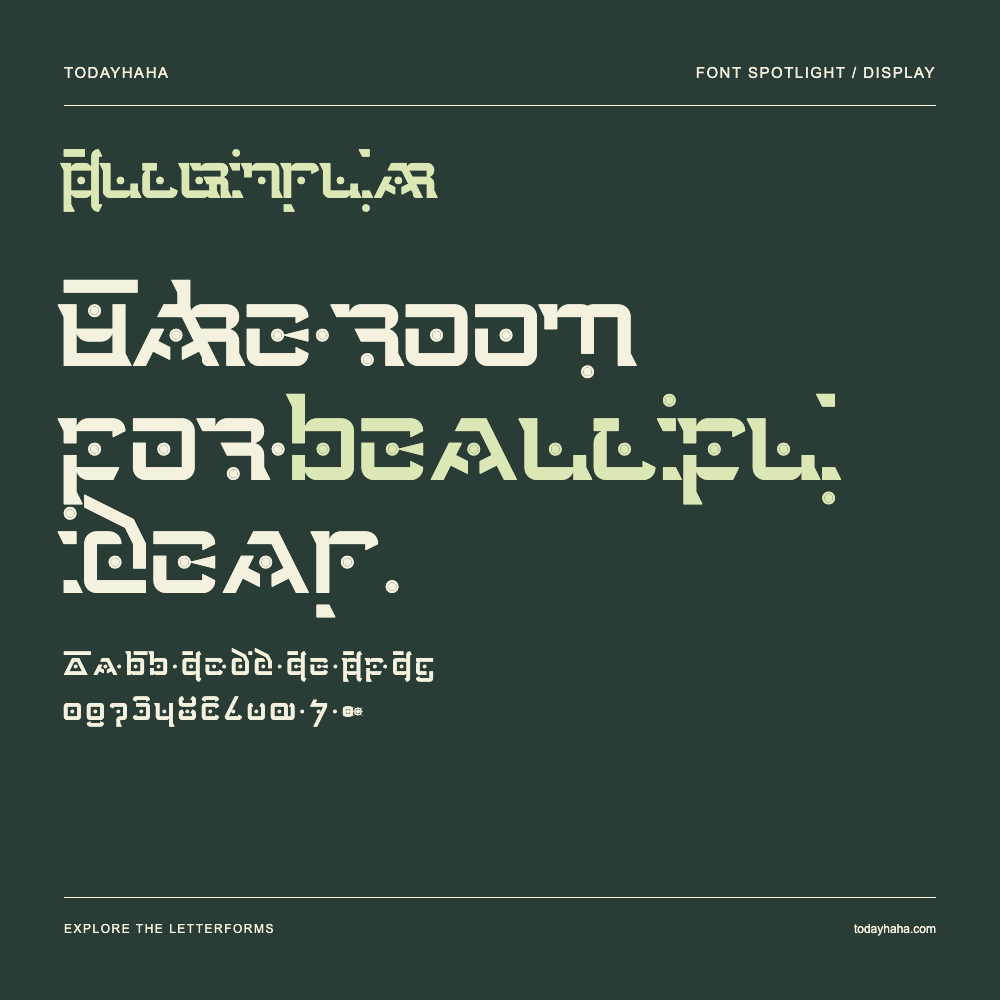Futurinsular — Typography poster with sample text