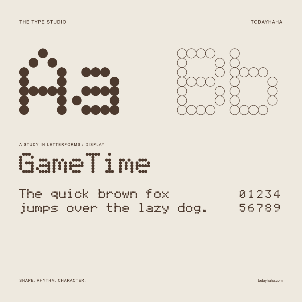GameTime — Estudio de letras con una frase y números