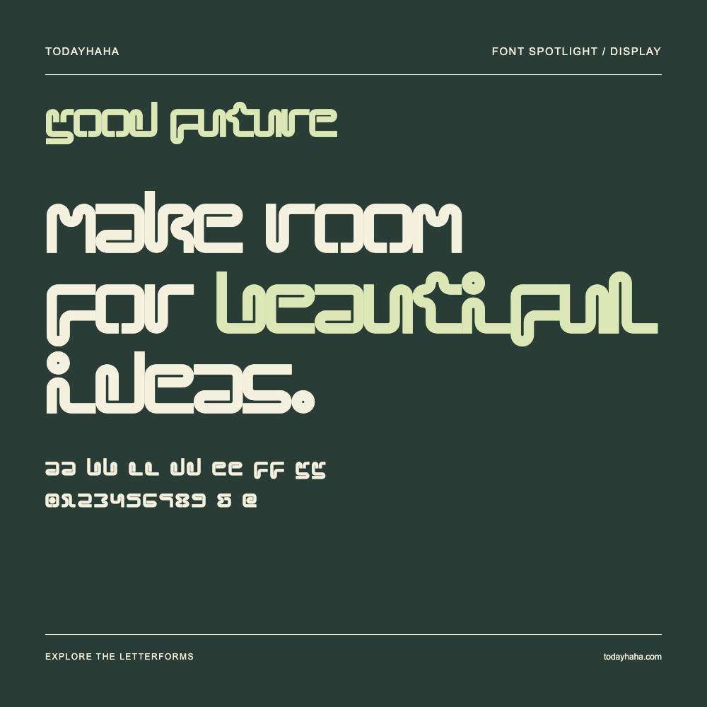 Good Future — Typography poster with sample text