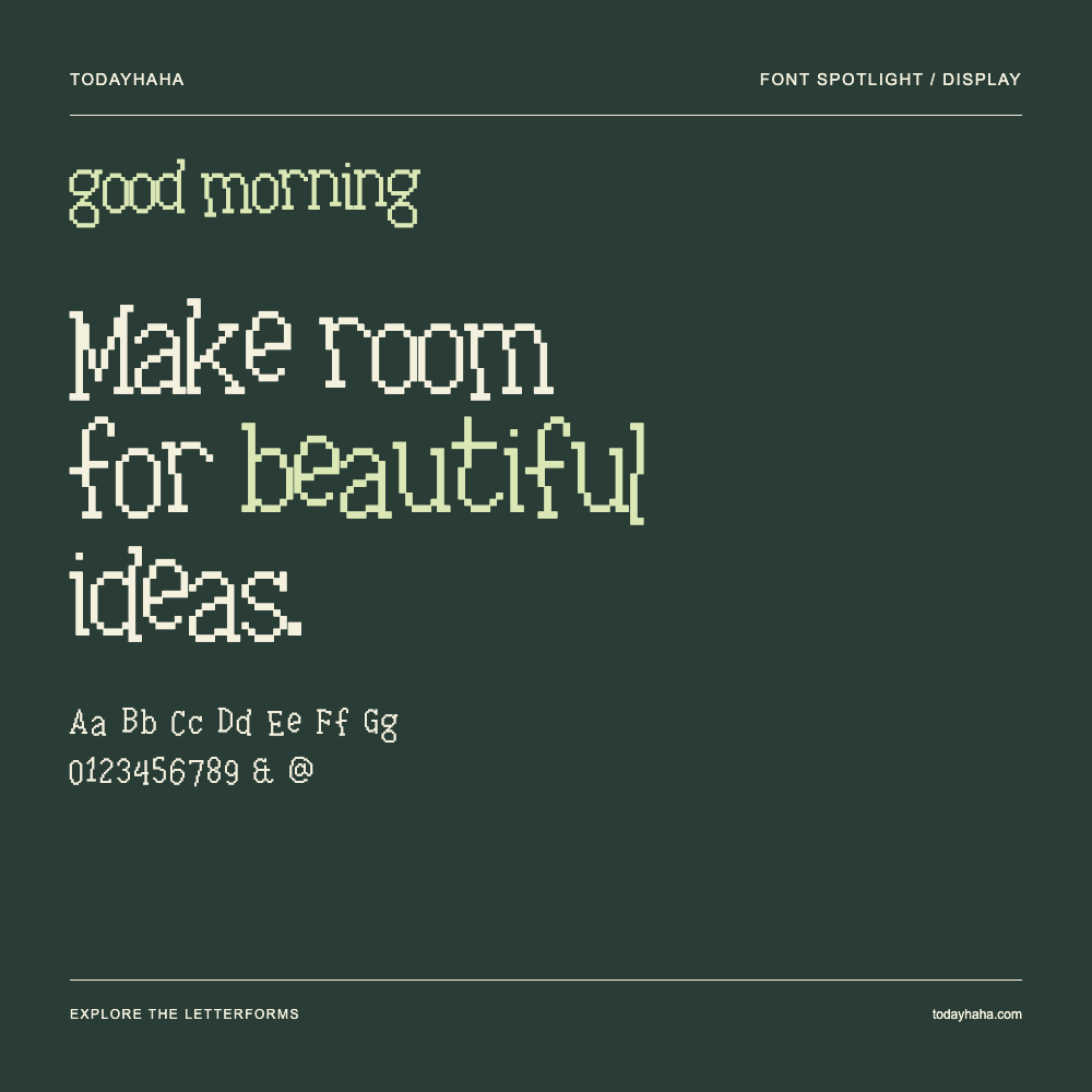 good morning — Typography poster with sample text