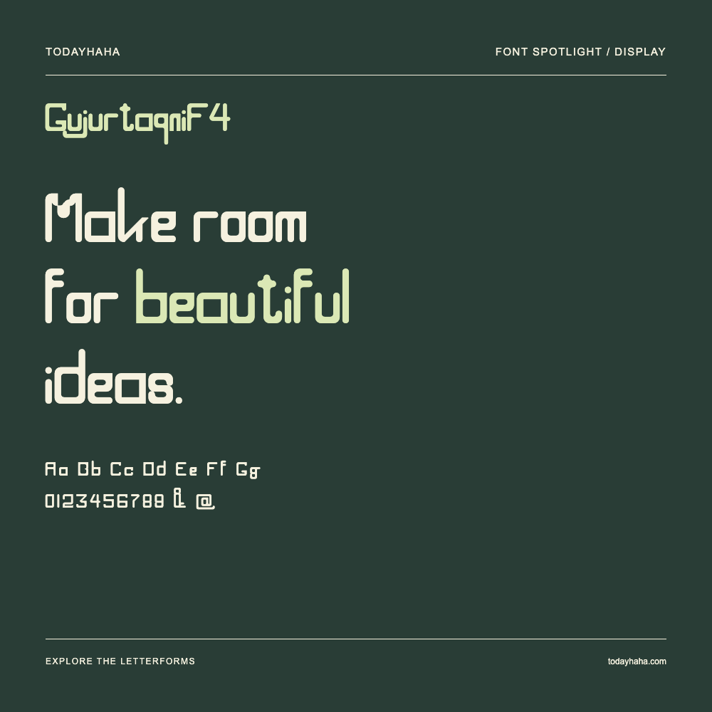 GujurtaqniF4 — Typography poster with sample text