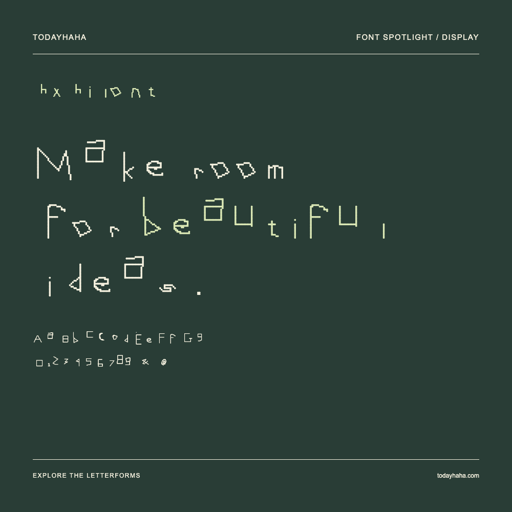 hx hilont — Typography poster with sample text