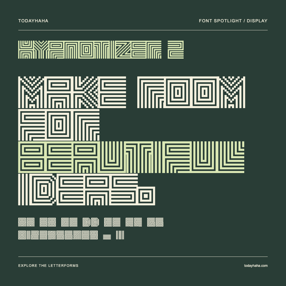 Hypnotizer 2 — Typografieposter mit Beispieltext
